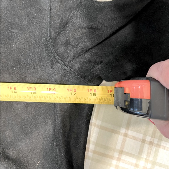 Ellie Tahari Lamb Suede Black Fringed Jacket - Picture 13 of 15